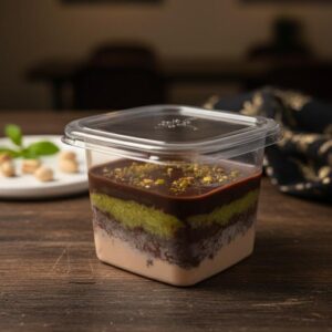 Chocolate Kunafa Cake Tub
